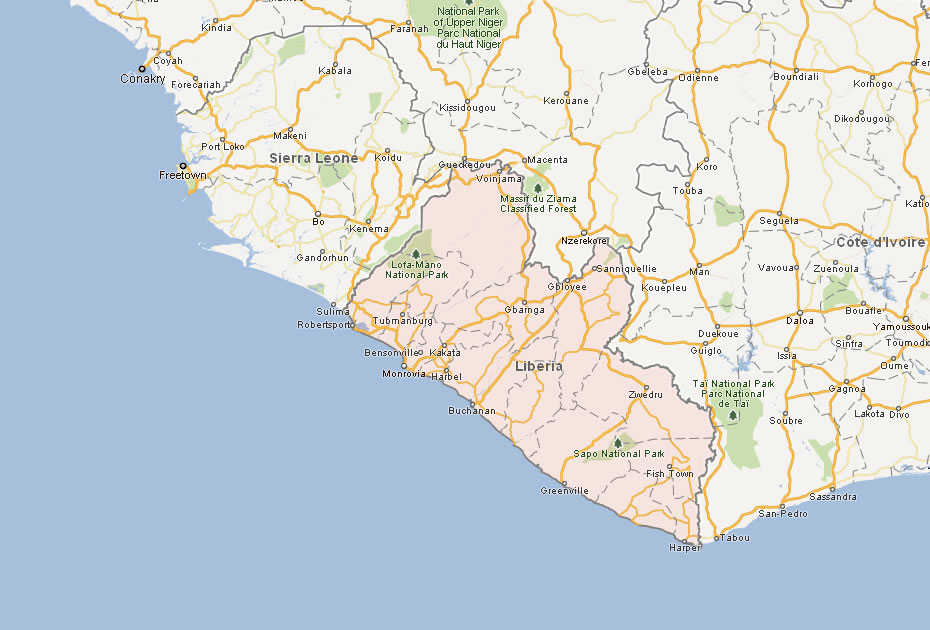 carte du liberia